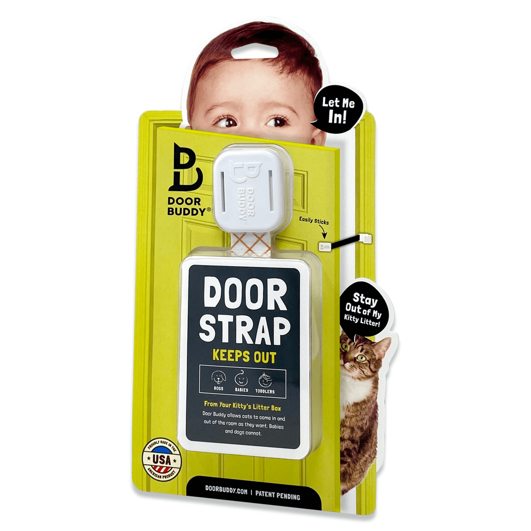 Door Buddy® Child Door Lock - Caramel Lattice - Keep Baby Out Of Room
